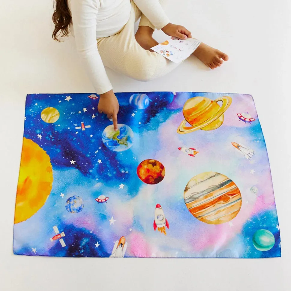 Sarah's Silks Playsilk - Seek and Find - Outer Space