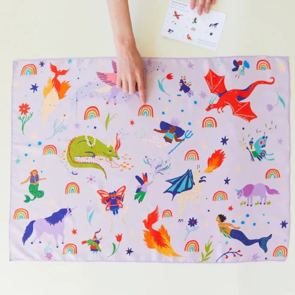 Sarah's Silks Playsilk Seek and Find - Rainbow Creature