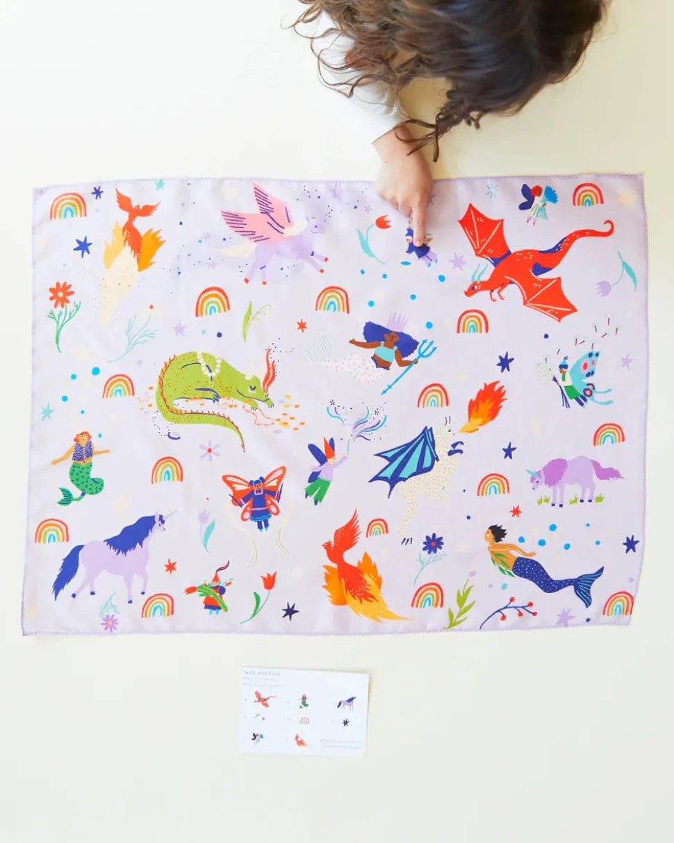Sarah's Silks Playsilk Seek and Find - Rainbow Creature