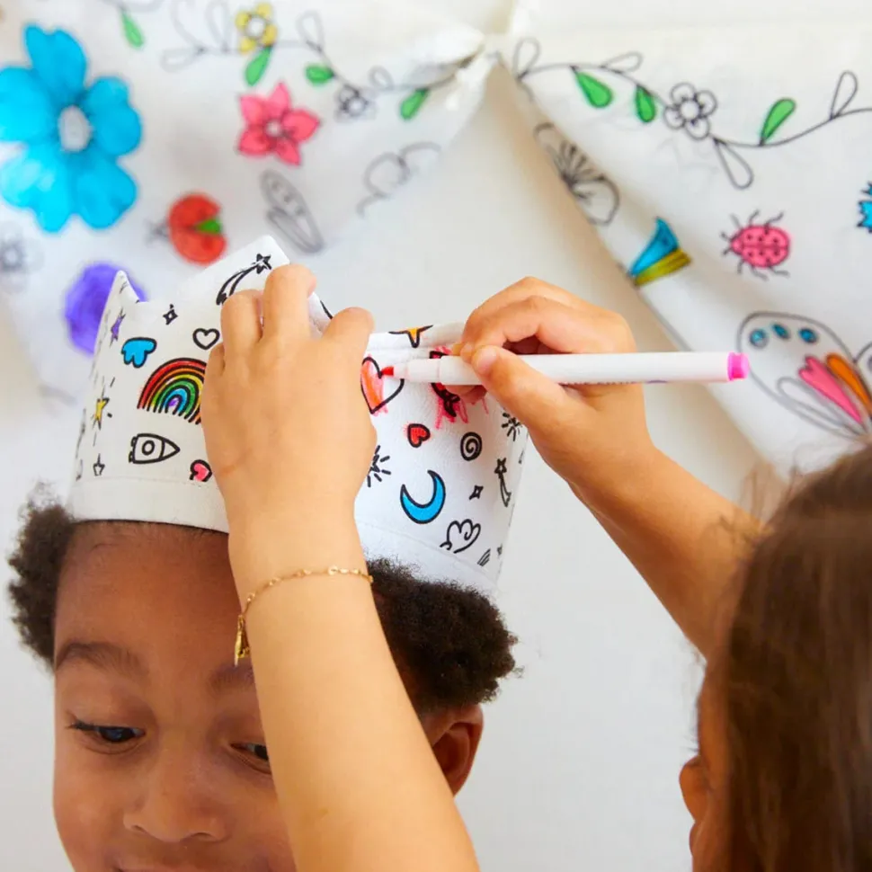 Sarah's Silks Rainbow Sky Coloring Crown