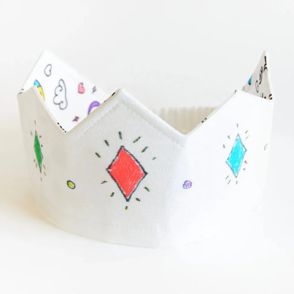 Sarah's Silks Rainbow Sky Coloring Crown