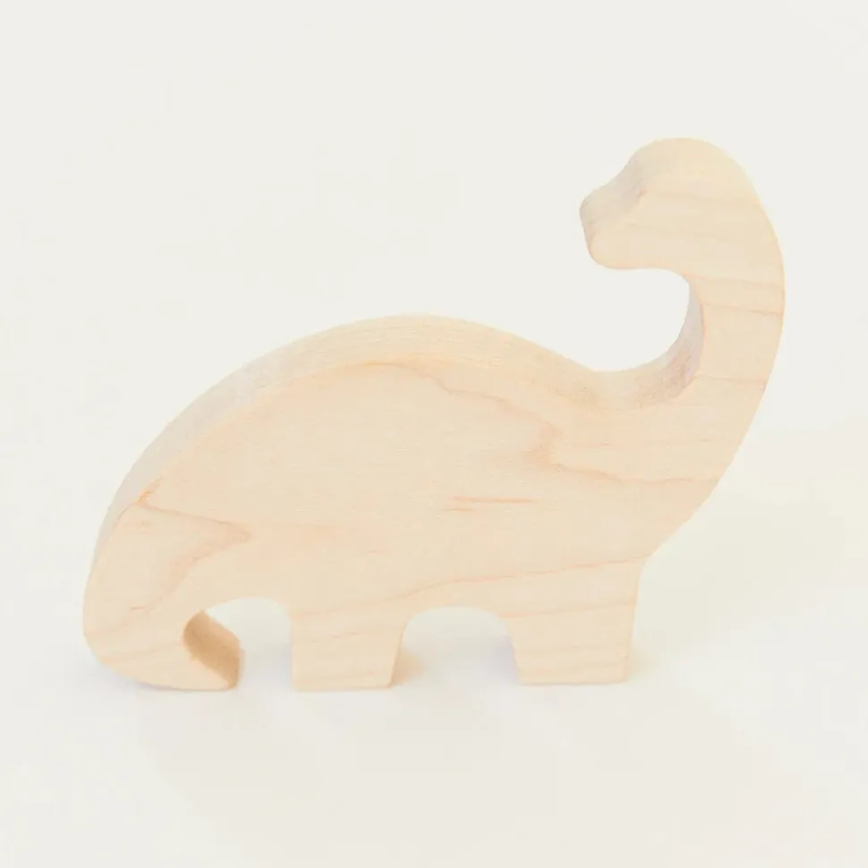 Sarah's Silks Wooden Animal Brachiosaurus (Maple)