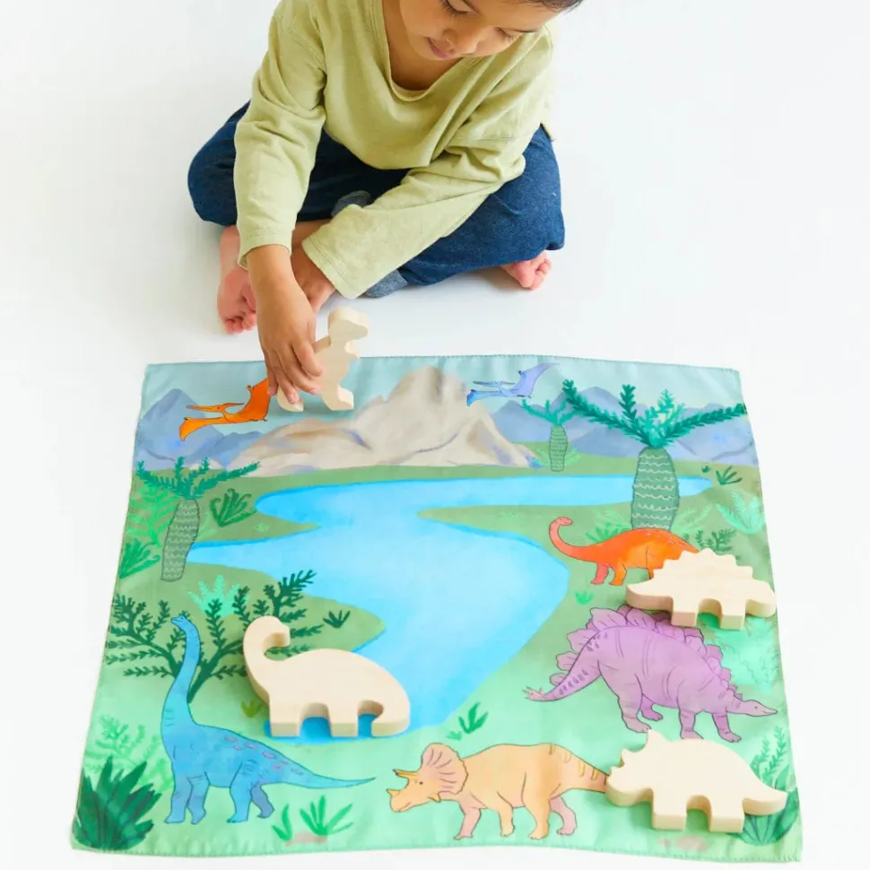 Sarah's Silks Wooden Animal Brachiosaurus (Maple)