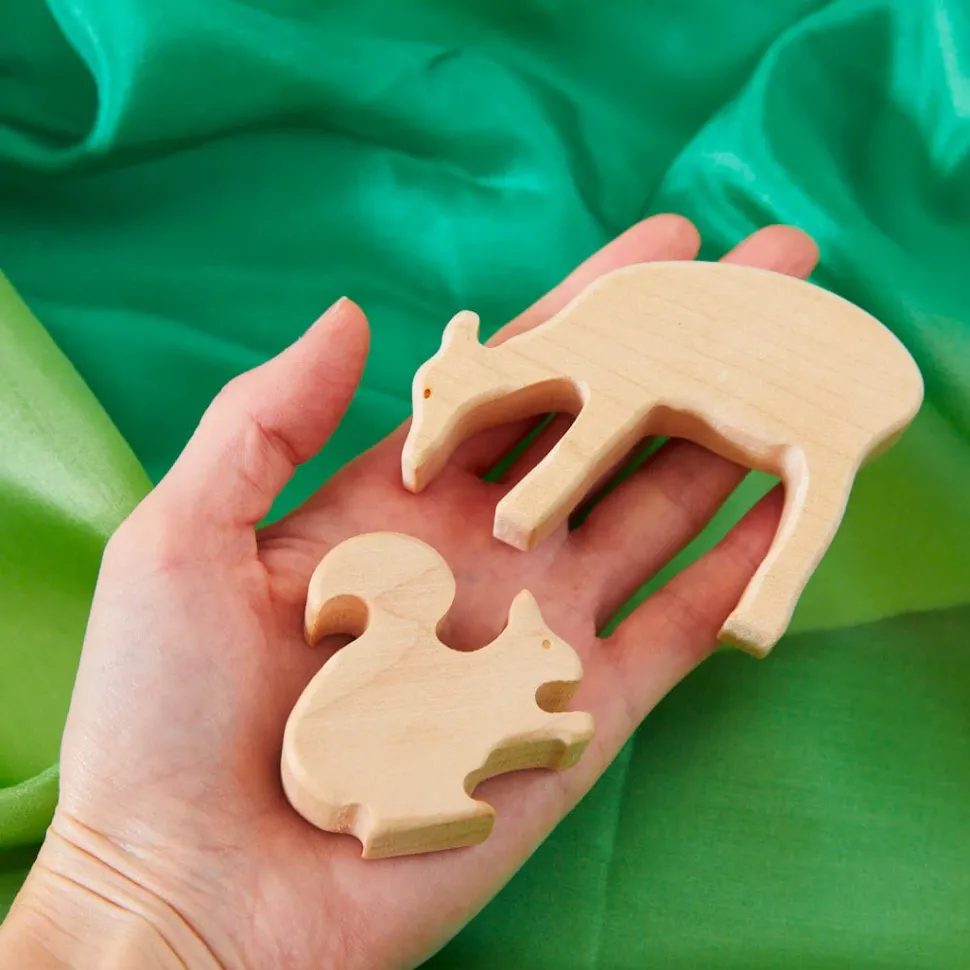 Sarah's Silks Wooden Animal - Maple - Deer