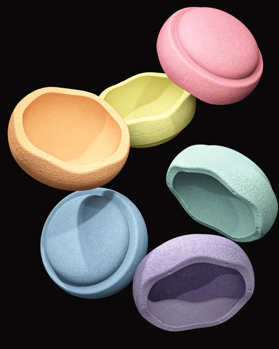 Stapelstein Mini Rainbow Pastel 6