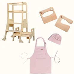 The Full Mini Chef: My Duckling Adjustable Learning Tower with Stool set
