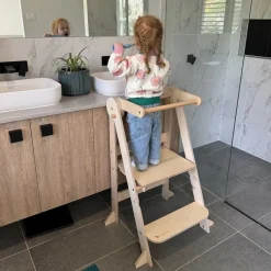 The Full Mini Chef: My Duckling Deluxe Folding Adjustable Learning Tower set