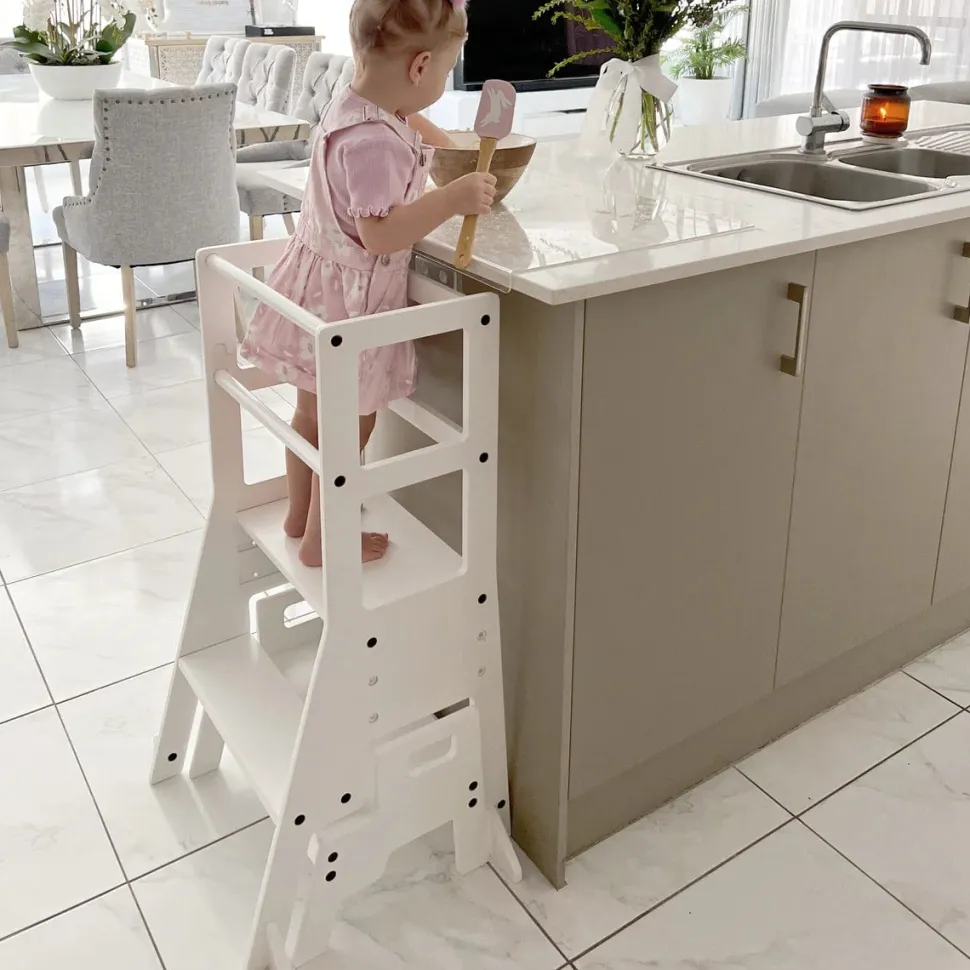 The Full Mini Chef: My Duckling Adjustable Learning Tower with Stool set