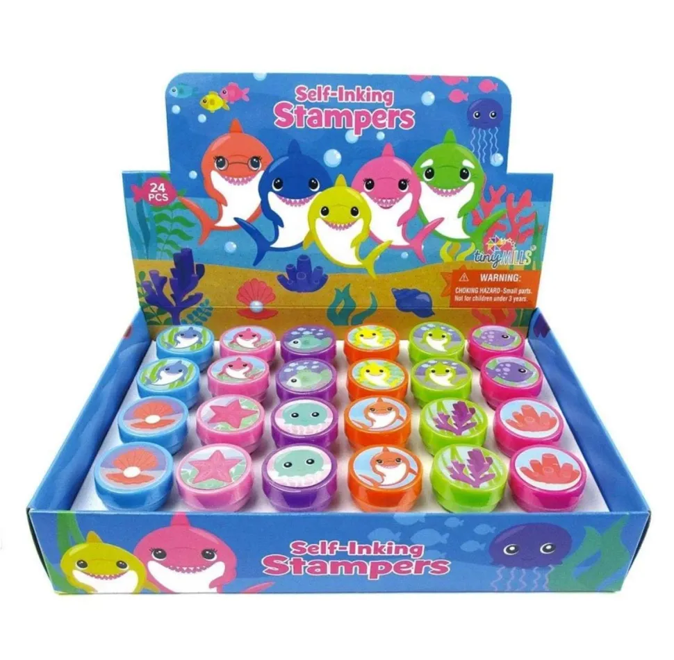 Tiny Mills - Shark Family Stampers for Kids (24pcs)
