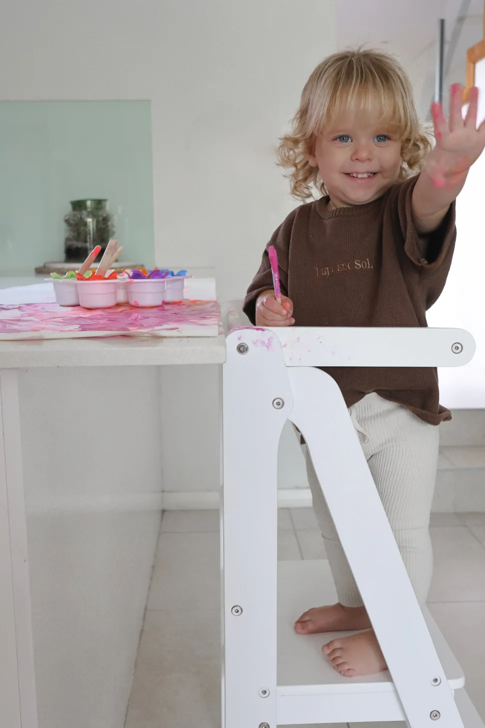 Toypark Folding Learning Tower-White