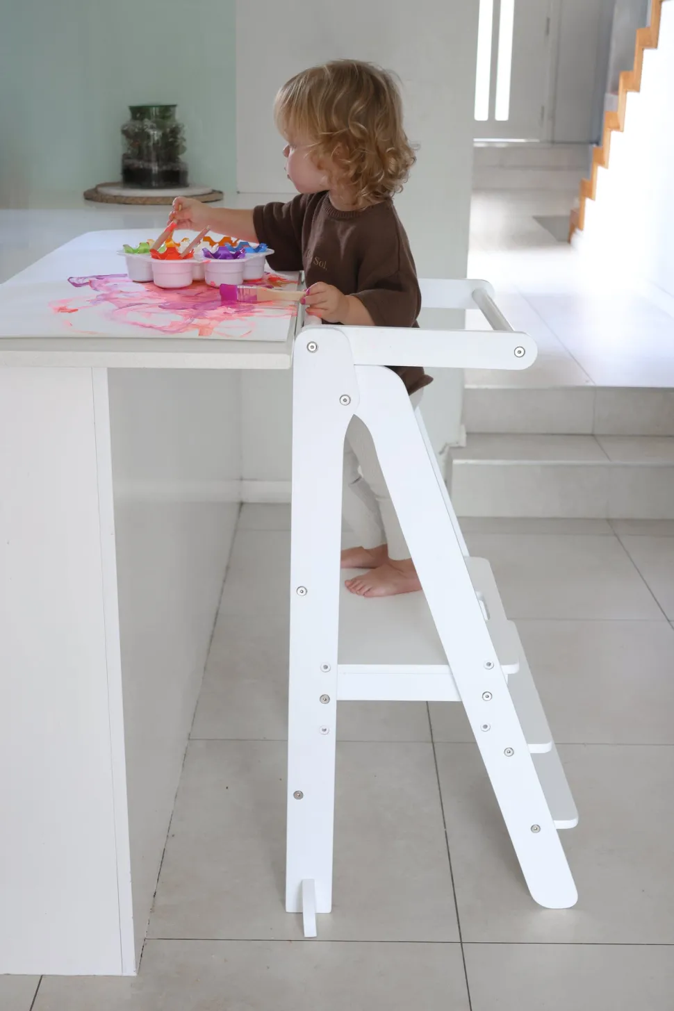 Toypark Folding Learning Tower-White