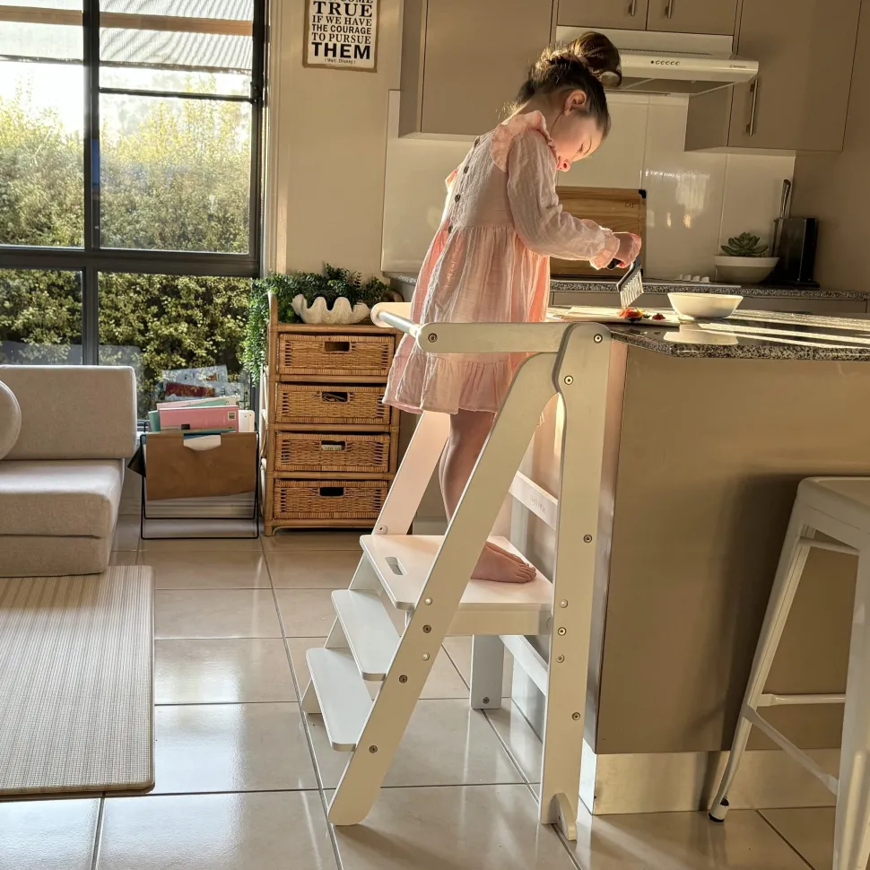Toypark Folding Learning Tower-White