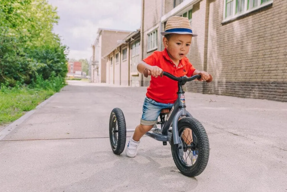 Trybike 2 in 1 Steel Balance Bike - Grey