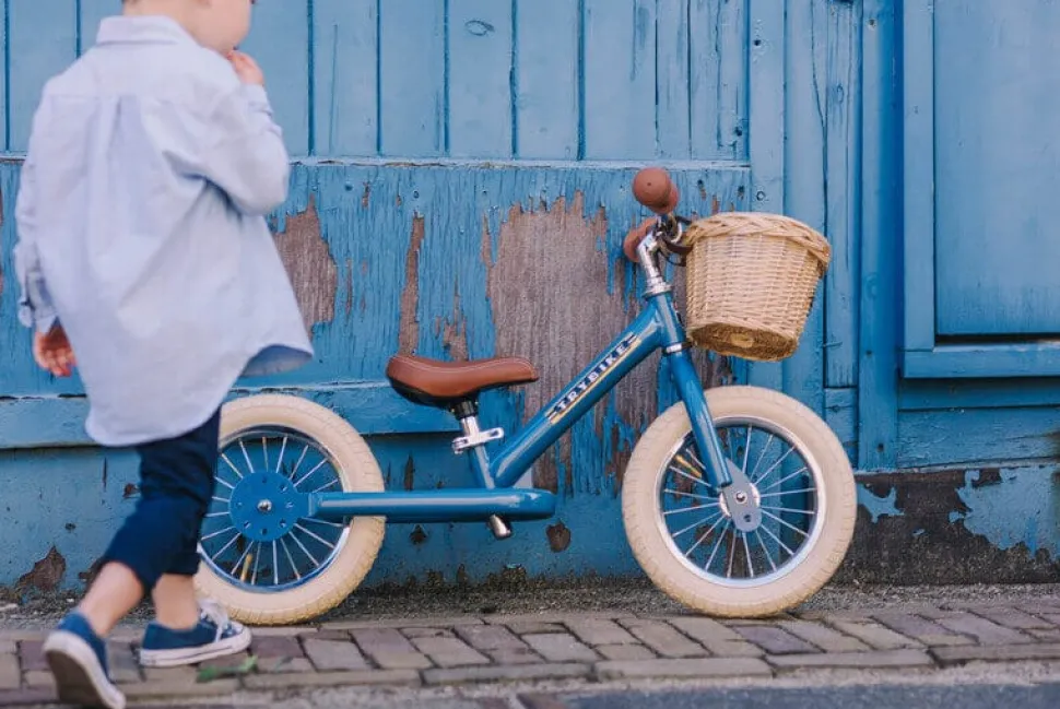 Trybike 2 in 1 Vintage Steel Balance Bike - Blue