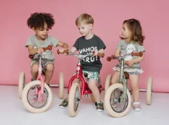 Trybike 2 in 1 Vintage Steel Balance Bike - Red